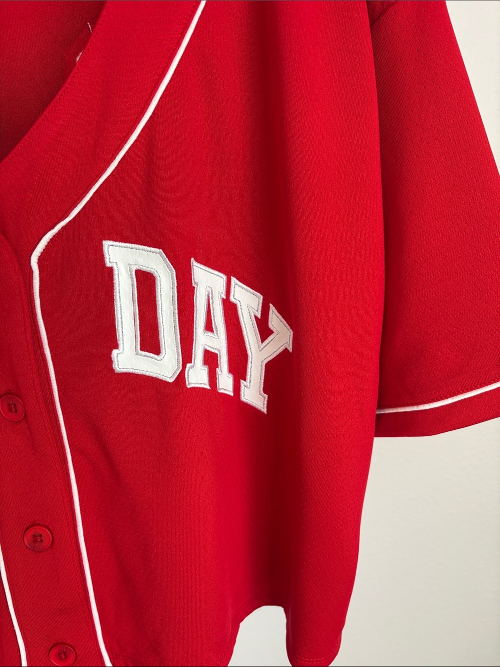 wild fable Red GAME DAY Cropped Baseball Jersey - Picture 5 of 8
